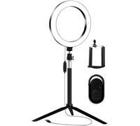 Anneau Lumineux Avec Support Pour Trépied Et Support Pour Téléphone Éclairage À Selfie À Intensité Variable Led Ou Photographie Vidéo Youtube Instagram En Direct