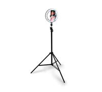 Anneau Lumineux avec trépied réglable et 3 Niveaux de luminosité, idéal pour Selfies et appels vidéo Professionnels.