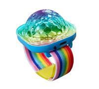 Anneau Lumineux Boule Disco LED - Bracelet De Scène USB Rechargeable, Lampe Stroboscopique D'ambiance De Voiture Portable | Anneau Lumineux De Décoration De Fête Rechargeable Activé Par Le Son, Boule