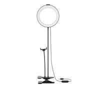 Anneau lumineux de 20 cm (8 pouces), éclairage sans ombre, trépied extensible, design rotatif ajustable et télécommande sans fil pour la