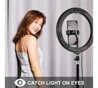 Anneau lumineux LED à intensité réglable avec trépied, éclairage professionnel pour photographie, appareil Photo, YouTube