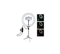 Anneau lumineux led avec kit de support à intensité variable usb pour selfie video live 10 pouces - multicolore Multicolore G