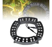 Anneau Lumineux LED Haute Luminosité Pour Arbres, Angle De 30° - Corps En Aluminium + Couvercle En Verre, Étanchéité IP65, Connexion Flexible,pour L'éclairage De Parcs, Forêts, Rues , 5 heads,White