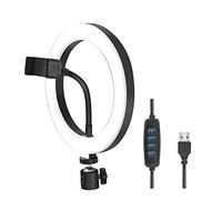 Anneau lumineux LED - LOGILINK - AA0151 - Ø 20 cm - Support pour smartphone - Lumière réglable