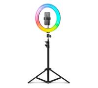 Anneau Lumineux ARGB Mars Gaming MGRING Trépied Support pour Smartphone et Webcam Télécommande Noir Noir G