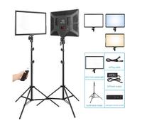 Anneau lumineux, panneau LED de 17 pouces, télécommande, Kit déclairage 90w 2
