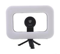 Anneau lumineux portable avec support magnétique 3600 mAh rechargeable pour selfie, diffusion en direct, appels vidéo, photographie, compatible avec le Royaume-Uni (lumière de remplissage)