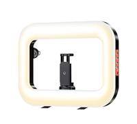 Anneau lumineux portable, lampe rechargeable portable, éclairage de support de téléphone, accessoire fonctionnel pour visionnage en direct, voyage, concert, camping, école, bureau, travail quotidien