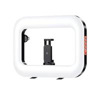 Anneau Lumineux Portable Pour Téléphone - Lampe Portative Rechargeable Type C | Lumière Support Téléphone | 21,8x29,5cm, ABS, Pour Streaming Direct Visionnage Voyage Concert Camping École Bureaux Trav