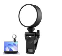 Anneau lumineux pour ordinateur portable avec clip | Lumière portable pour vidéoconférence | Lumière LED pour téléphone de 6 pouces avec modes d'éclairage réglables, clip de lumière rechargeable