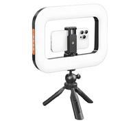 Anneau Lumineux Réglable Pour Selfie - Support De Téléphone Portable Et Lumière Vidéo LED | Éclairage De Studio Compact Pour L'enregistrement De Vlogging Et La Diffusion En Direct, Support Télescopiqu