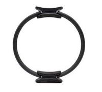 Anneau magique de Pilates avec double poignée pour le yoga | Anneau de fitness pour intérieur de cuisse pour homme et femme | Cercle de yoga de résistance (noir, taille unique)