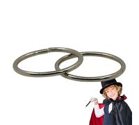 Anneau magnétique, anneaux de liaison magiques,Anneaux de liaison Aimants Anneaux doubles magiques - Anneaux de liaison pour tours de magie, jouets magiques, kits et accessoires magiques pour magicien