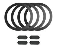 Anneau Magnétique Conducteur en Métal Autocollant pour Chargement sans Fil, Ultrafin, Compatible avec MagSafe, Anneau Rond Non Magnétique, Convient Au Chargement sans Fil des Téléphones Mobiles