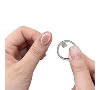 Anneau magnétique pour ongles, aimant multifonction 2-en-1 à large faisceau creux en forme d'anneau pour le regard de chat, outil portable pour ongles en cercle
