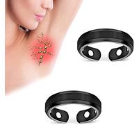 Anneau magnétique thérapeutique pour drainage lymphatique - Drainage lymphatique magnétique - Anneau thérapeutique pour septum - Anneau de nez magnétique - Noir