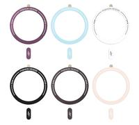 Anneau Magnétiques Compatible avec MagSafe, 6 Pièces Universels Anneaux Autocollant Ultra Fin Anneau Aimant Telephone Adhésif Support Conversion sans Fil Sticker pour iPhone 17 16 15 14 13 12 Android