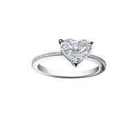 Anneau Menottes Bagues Metal Ring Femme Full Microinlaid Rings Anneau Bijoux Bijoux (Silver, 8)