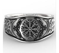 Anneau nordique viking Aegishjalmur Amulette 152