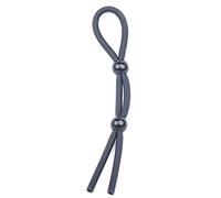 Anneau pénien double réglable pour érections plus fermes, CBT, noir