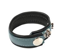 Anneau pénien réglable, en cuir avec code hanky - gris