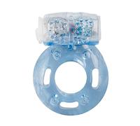 Anneau pénien vibrant avec stimulateur clitoridien