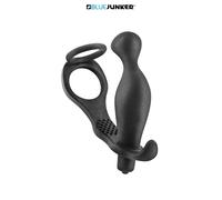 Anneau pénis Cockring et stimulateur de prostate vibrant - BLUE JUNKER