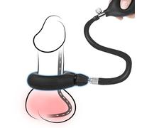 Anneau Pénis Gonflable En Silicone Gonflable Anneau Testiculaire Réglable Avec Pompe Cockring Sm Formation Érection Bondage Scrotum Bdsm Presse Testiculaire Torture Sex Toys Pour Hommes Caoutchouc