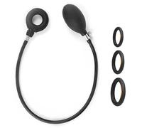 Anneau Pénis Gonflable Extensible en Silicone Cockring Avec Pompe et 3 Cockrings Extrêmement Silicone,Réglable Anneau Pénis Compact et Portable, Facile à Nettoyer Avant et Après Utilisation