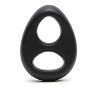 Anneau Pẹns Homme Anneaux en Silicone C*ôckrîng ânnêaux Design Anneau de Fixation en Silicone Noir à Double Anneau pour Homme DA6