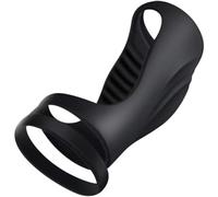 Anneau Pẹns Homme étanche Anneau pénien Silicone en Anneau Pénis Double sex toyspour Hommes réglable extensibles 07PL