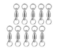 Anneau pied perroquet acier inoxydable, 10 pièces pour petits et moyens | Construction robuste sans rouille, bords lisses pour confort, ouverture clip rapide, réutilisable pour dressage progressif