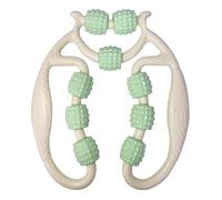 Anneau pince jambes dispositif mollet Muscle Fascia Relaxation rouleau Massage Wolfsbane Non minceur 9 roues jambe rouleau (Size : Green)