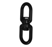 Anneau Pivotant pour Balançoire, Acier Inoxydable Noir, Rotation | Double Extrémité à Roulement, Compatibilité, Limite Torsion et Nœuds, et Jardin