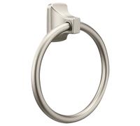 Anneau porte-serviette contemporain en nickel bross Moen Donner P5860BN