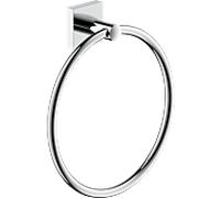 Anneau porte-serviettes Bravat Quaruna 753410 chromé, à coller/visser