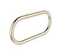 Anneau porte-serviette Hewi série 480 480.09.00270CK pivotante , revêtement PVD, laiton brillant