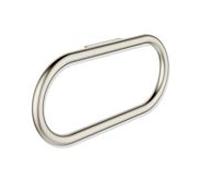 Anneau porte-serviettes Hewi Série 480 480.09.00270WR pivotante , revêtement PVD, nickel brossé