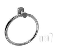 Anneau Porte-Serviettes Mural en Acier Inoxydable, Rond, Porte-Serviettes, Accessoire pour décoration de Salle de Bain à Domicile, 16cm
