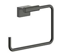 Anneau porte-serviettes mural hansgrohe AddStoris S 41784340, chrome noir brossé