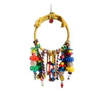 Anneau pour perroquet coloré - Corde en coton - Jouet canary, Lovebirds, Conure, Finch - Fournitures pour animaux de compagnie - Pour l'escalade, le jeu, le mouvement et l'ennui - Facilité