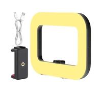 Anneau pour Photographie | Stabilisateur Vidéo Carré avec Éclairage,Lampe Anneau Légère Haute Luminosité pour Photos en Environnement À Faible Lumière