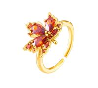 Anneau réglable en or Femmes Maple Leaf Ring Jewelry ins Style personnalisé Light Luxury Sweet Ring Gift