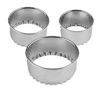 Anneau rond de cuisson - 1/3 pièces en acier inoxydable, moule à beignet, réutilisable | idéal pour les friandises faites maison, outil de coupe-pâte professionnel