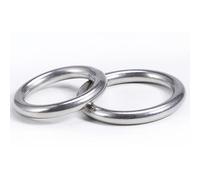 Anneau rond sans soudure en acier inoxydable 304, anneaux ronds soudés, adaptés aux décorations de bandoulière, diamètre du fil 12 mm, 2 pièces(ID:80mm)