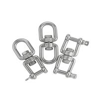 Anneau rotatif en forme de 8 en acier inoxydable 304, crochet de déchargement rapide, boucle de connexion, émerillon à double extrémité(Type-A M8(1pcs))