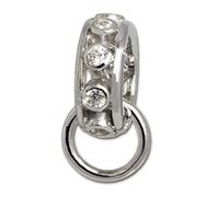 Anneau SILBERDREAM - Collection Charm - Composition : zircons de forme ronde et argent sterling - Utilisation comme pendentif - Pour chaîne ou bracelet - FC0078W