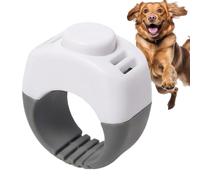 Anneau sonore interactif pour chien | Clicker Dresseur pour chien pour réduire l'ennui voyage plage piscine cour maison jardin intérieur extérieur blanc