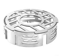 Anneau stabilisateur de flamme compact pour réchaud de camping avec fonction pare-brise pour maximiser le transfert de chaleur et économiser du carburant (L)