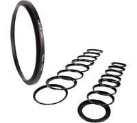 Anneau Step Up 43¿49 mm-Bague d'Adaptation Filtre métal Ultra Plate CNC Noir Mat,pour filtres ND,UV,CPL-Compatible avec Nikon,Canon,Sony,Fujifilm et Autres Marques